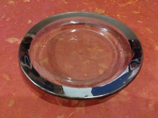 Vintage Annie Glass Roman Antique Platinum 8 - 3/4 " Bowl [price Dropped ]