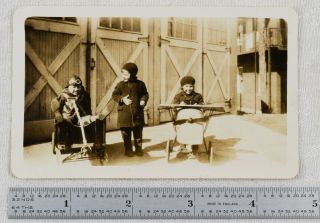 Great Photos Of Children With Pedal Airplane And Wagon Newark Nj C1920s