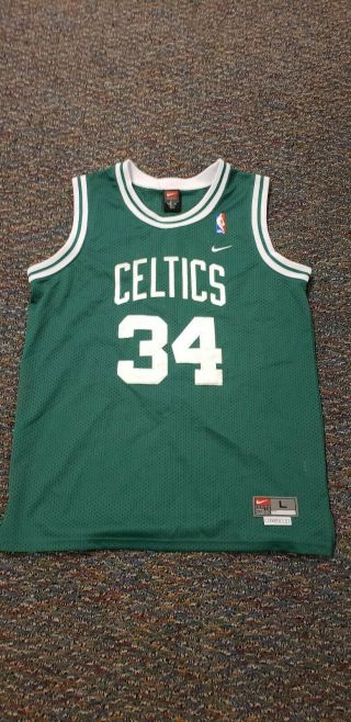 Nba Boston Celtics Paul Pierce Nike Swingman Jersey Green Mens Size L Stitched