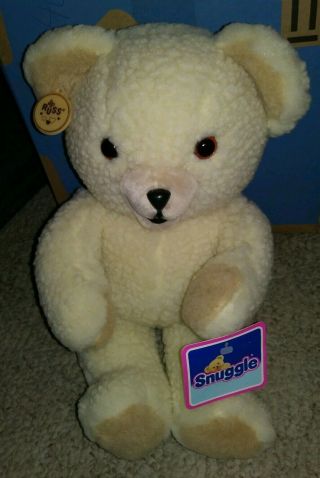 Snuggle Softener Plush Teddy Bear W/ Tags Vintage 1986 Russ 15 " Tall