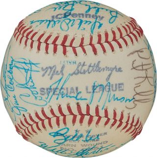 Magnificent 1973 All Star Game Team Signed Baseball Thurman Munson Psa Dna