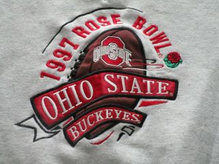 Vintage 1997 Ohio State Buckeyes Rose Bowl Champions Sweatshirt Size (m) Osu