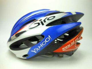 Cool Giro Cycling Helmet G089 Med W Vintage Stickers Lance Texas Yahoo 55 59 Cm