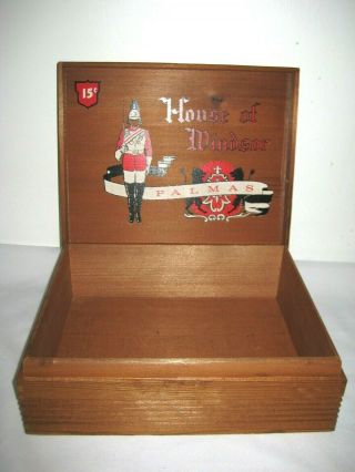 House Of Windsor Palmas Wooden Cigar Box - Pennsylvania - 9 3/8 " X 7 3/8 " X 2 3/4 "