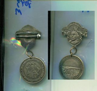 Cream City Milwaukee Bay Pocatello Idaho Chief Vintage Stick Pin Medal 1909