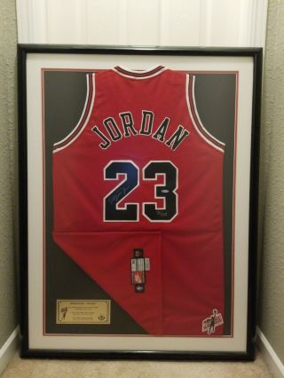 Michael Jordan Autographed Authentic Nike Jersey W/ Upper Deck " Mr.  June "
