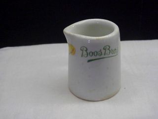 Vintage Advertising Restaurant Ware Boos Brothers Cafeteria Creamer