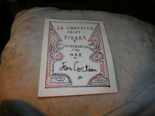 1957 Near La Chapelle Saint Pierre / Villefranche Sur Mer Book By Cocteau