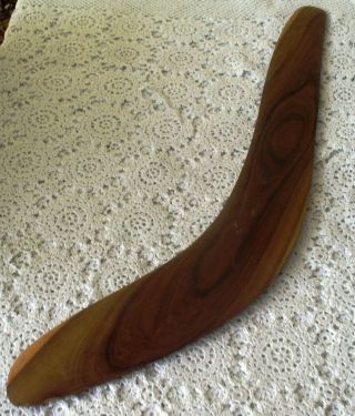 Large Vintage Aboriginal Carved Mulga Wood Boomerang 66 Cms Long