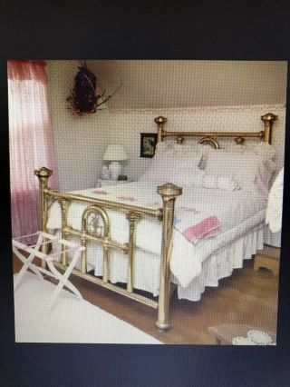 Antique Queen Size Brass Bed