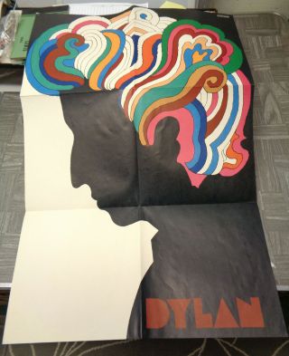 Vintage 1967 Bob Dylan Greatest Hits Poster By Milton Glaser