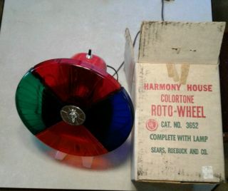 Vtg Harmony House Colortone Roto - Wheel For Aluminum Christmas Tree 3652