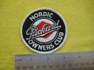 Vintage Packard Nordic Owners Club Service Dealer Uniform Patch