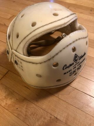 Cooper Weeks Limited Sk 10 Vintage Hockey Helmet 1960s Made In Canada White