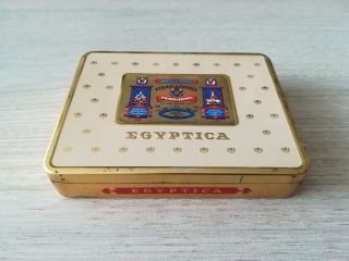 Vintage Egyptica Kyriazi Freres Cigarette Tin Box