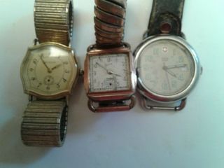 Vintage Mens Watches,  Swiss Army,  Elgin And Bulova