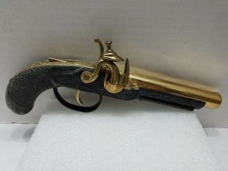 Vintage Black Powder Flintlock Pistol Novelty - Cigarette Lighter Gun - Japan