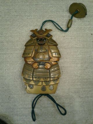 Antique Very Old Chinese Soldier Metal/wood/resign With Chinese Initials