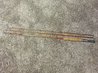 Vintage Lm Dickson Golden Bamboo 3 Pc Fly Rod 8 Foot Fly Fishing