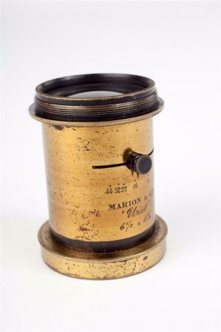 Vintage " Marion & Cie.   Uriel 6 1/2 X 4 " Brass Lens  14