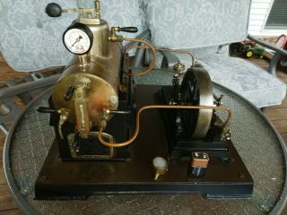 Antique huge German toy live steam engine model Doll 364/3 (not Wilesco Mamod) 2