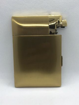 Elgin American Vintage Gold Tone Cigarette Case W/ Built - In Lighter