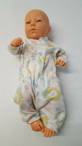 Vintage Furga Doll Infant Girl Gerber Sleep Outfit 17 Inch Realistic Baby Cas2