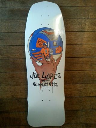 Vtg Schmitt Stix Joe Lopes Crystal Ball Reissue Skateboard Old School Vision
