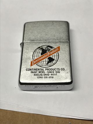 Vintage Zippo Lighters 1968 Continental Products Co.