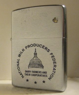 1972 Zippo National Milk Producers Federation Dairy Farmers & Their Cooperatives