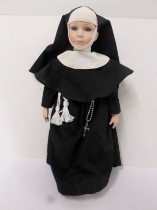 Vintage Kingstate The Dollcrafter 17 " Porcelain Catholic Nun Doll No Box