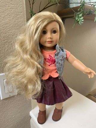 American Girl Doll Tenney 18 Inch And Her Guitar