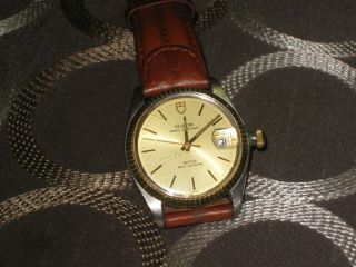 Vintage Rolex Tudor Oyster Prince Auto With Date Non Quick Set