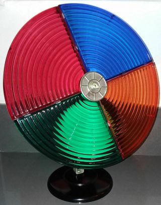 Vintage Gem 55 Aluminum Christmas Tree Motorized Revolving Color Wheel Light