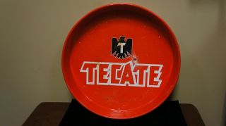Vintage Tecate Beer Serving Tray 13 "