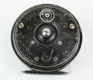 Vintage Beaudex Fly Fishing Reel,  J.  W.  Young & Sons,  3 - 1/2 " Diameter