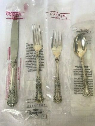 Gorham Buttercup Sterling Silver Flatware,  1 Place Setting