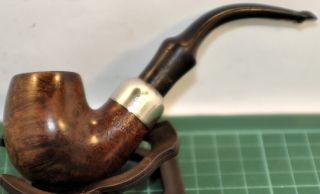 Good Looking/condition/grained Smooth 3/4 Bent " K&p Petersons " 314 Shape Pipe.