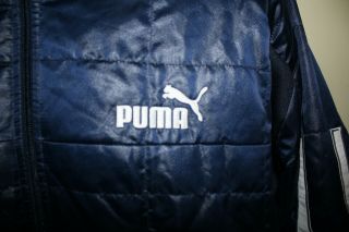 Vintage PUMA Mens BMW WILLIAMS Formula 1 Puffer Jacket Retro F1 XXL Blue 3