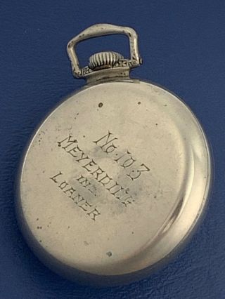 Nickel Loaner Case For R.  R.  16 Size Pocket Watch - Case For Your R.  R.  Watch