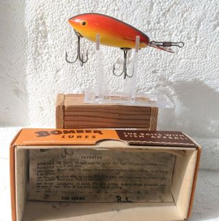 Vintage Wood Bomber Box And Lure