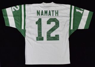 1969 York Jets Bowl Team Signed Joe Namath Jersey 27 Sigs Steiner