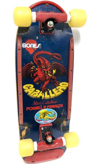 Vintage 1981 Powell Peralta Caballero Pig Skateboard Trackers,  Nos Bones Threes