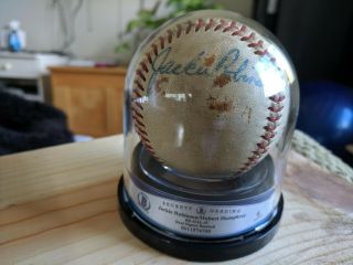 Autographed Baseball W/coa,  Signed By Jackie Robinson & Hubert Humphrey