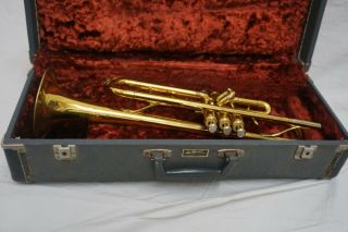 Vintage King Tempo Ii 601 Trumpet Usa W/ Case