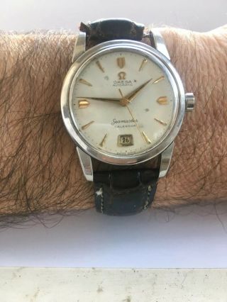 Omega Seamaster Vintage Men’s Steel Wristwatch 1950s