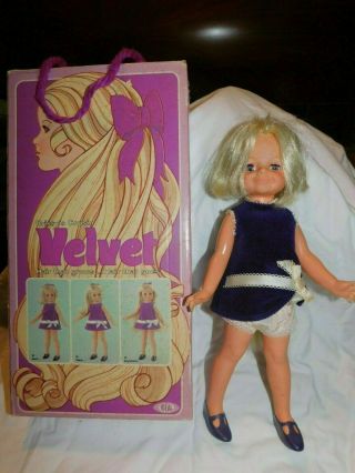 Vintage Ideal Crissy Velvet Doll Iob W/ Instructions