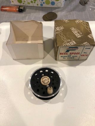 Vintage Rare Pflueger Medalist 1494 Fly Fishing Reel Made In Usa No.  497x