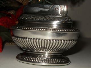 Vintage Ronson Queen Anne Silver Plate Table Lighter 2
