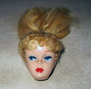 Vintage Barbie Blonde Ponytail Head Face